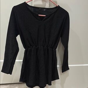 Made in Korea - Black Peplum Top